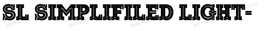 SL Simplifiled light字体转换